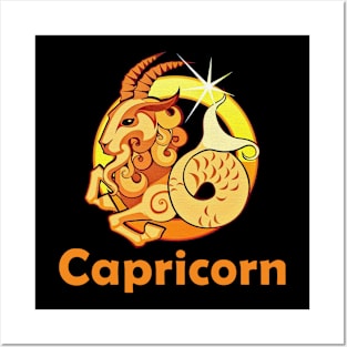 Capricorn zodiac sign Posters and Art